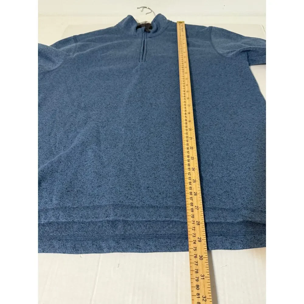 Wrangler Men's 1/4 Zip Sweater Size L Blue‎
